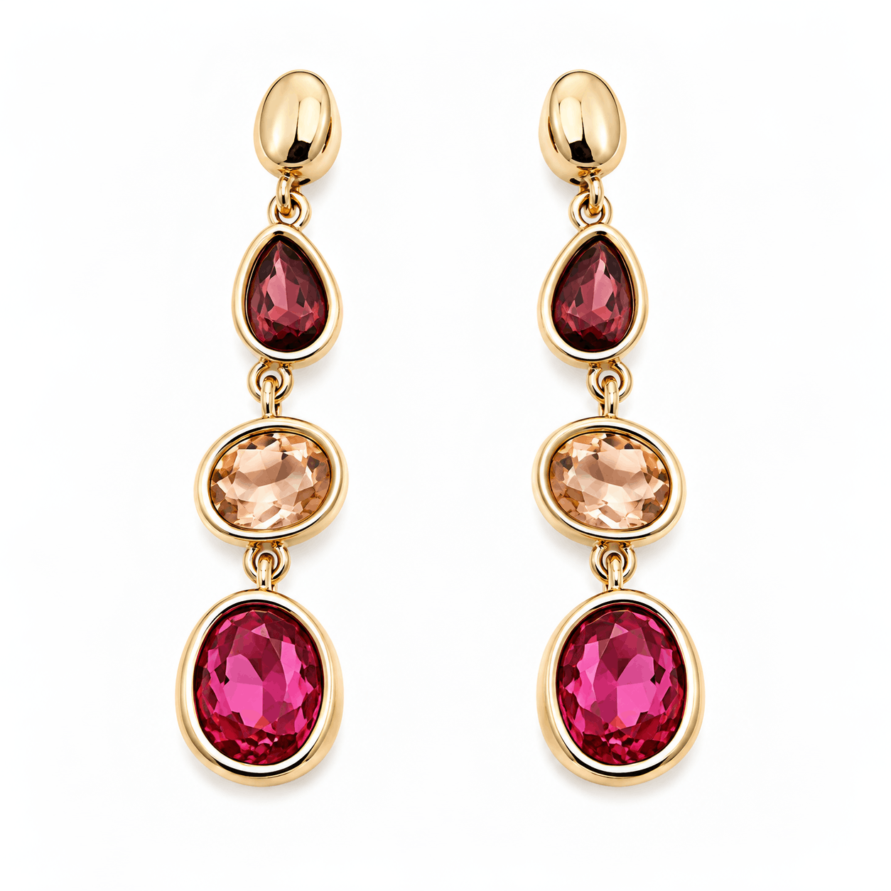 Jewelry Set with Glass Stones
