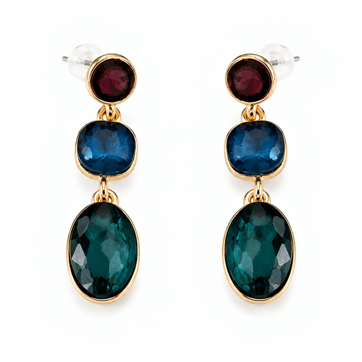 Jewelry Set with Glass Stones