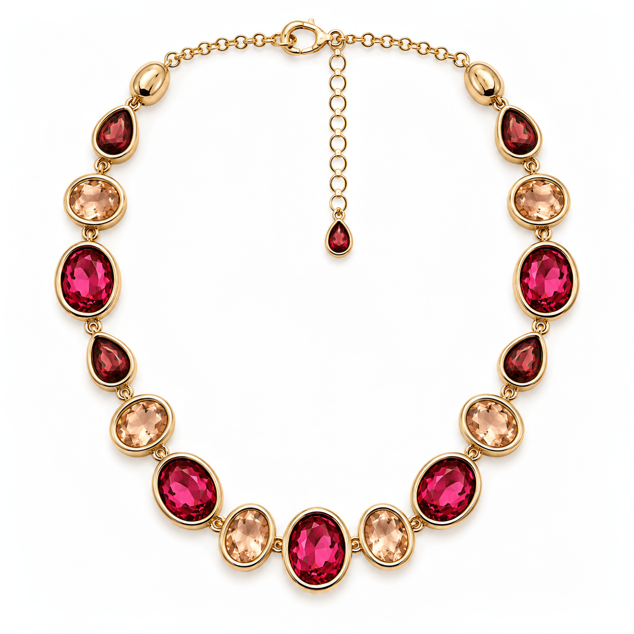 Jewelry Set with Glass Stones