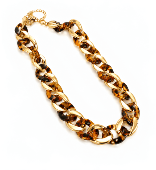 Acetate & CCB Chain Jewelry Set