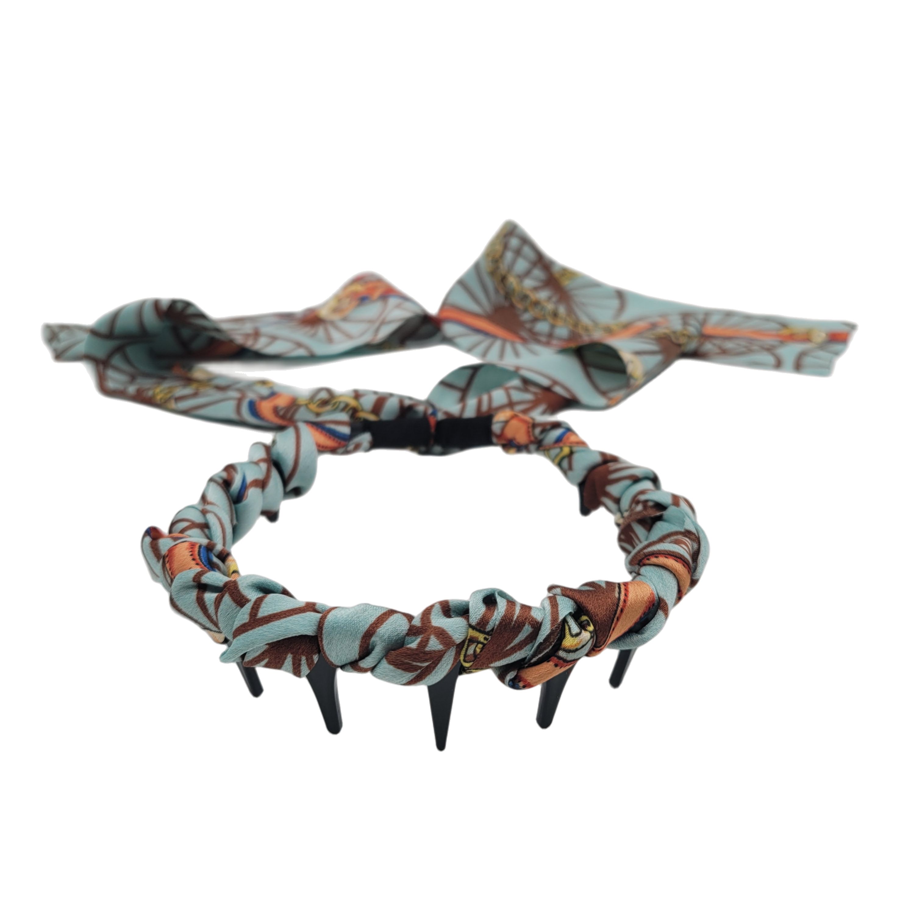 Headband with Braided Fabric & Chain