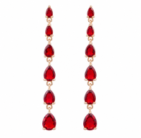 Teardrop Stones Gradation Earrings