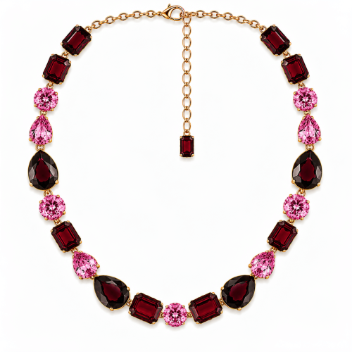 Jewelry Set with Glass Stones