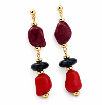 Epoxy Bead, CCB Drop Earrings