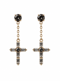 Crosses Earrings with Stones