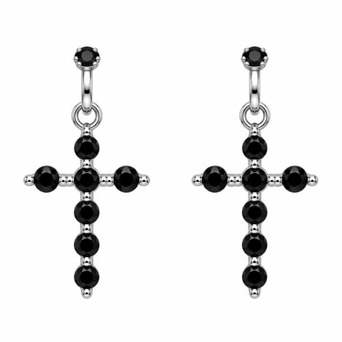 Crosses Earrings with Stones