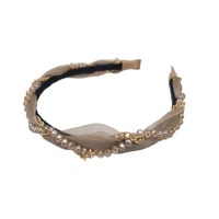 Pearl, Chain, Rhinestone, Beaded Braided Headband