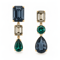 Jewelry Set with Diverse colors of Glass Stones