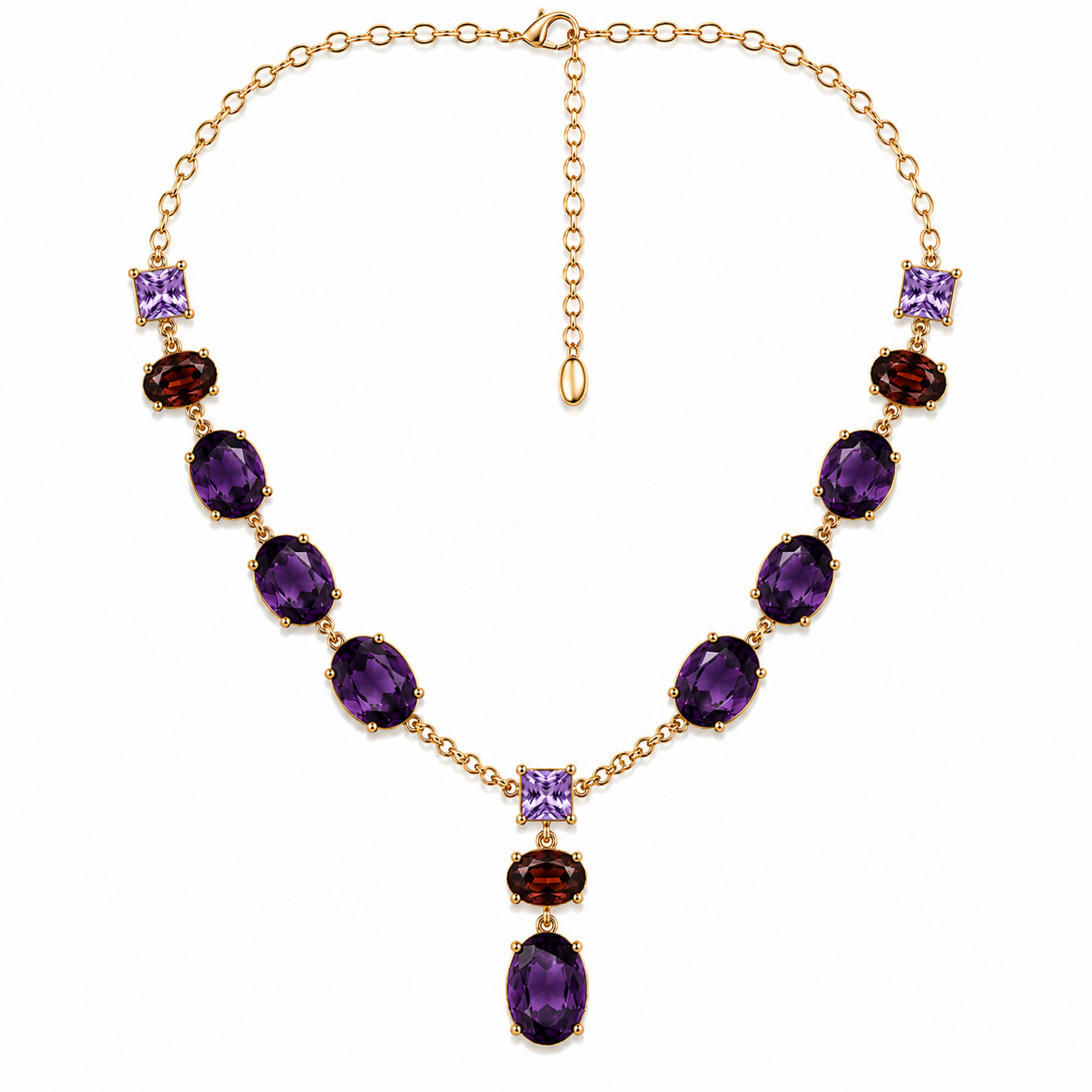 Jewelry Set with Diverse colors of Glass Stones