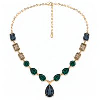 Jewelry Set with Diverse colors of Glass Stones