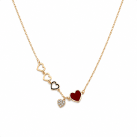 Small Hearts Pendant Necklace