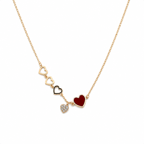 Small Hearts Pendant Necklace