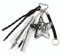 Braided Strap, Fabric, Star etc Pendants Key Chain