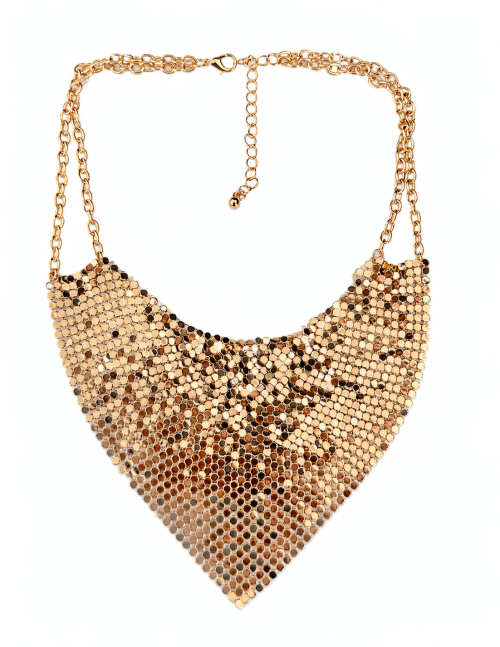 Mesh Triangle Shape Necklace