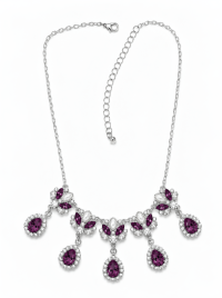 Flower Shape with Stones Added Teardrop Stone