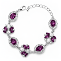 Flower Shape with Stones Added Teardrop Stone