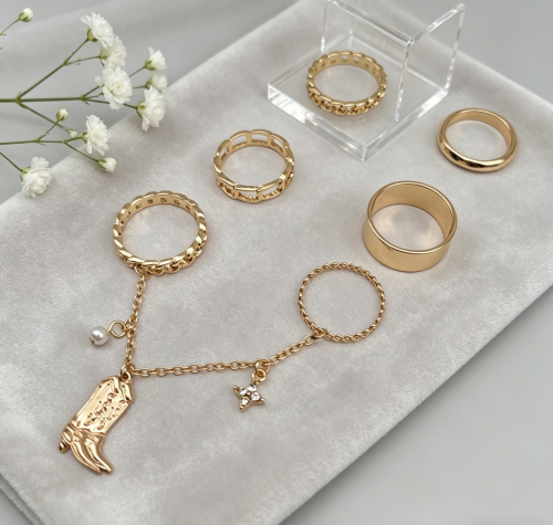 METAL RINGS SET