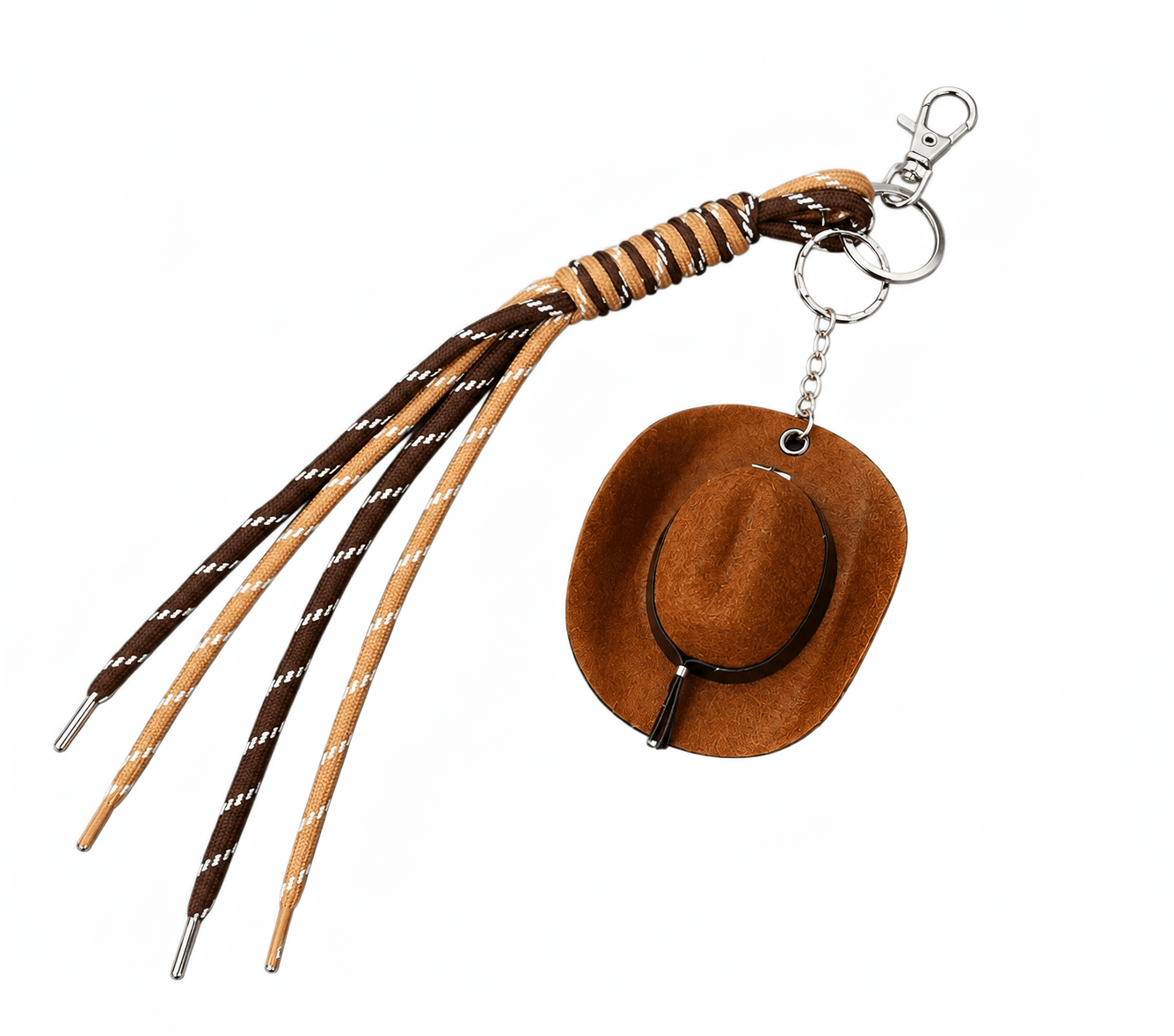 Braided Strap & Pendant (Wallet, Cap etc) Key Ring