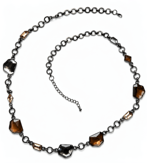 Chain Necklace with Irregular Stones