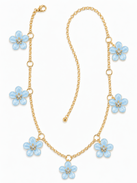 Flower with Epoxy Casting Chain Belt