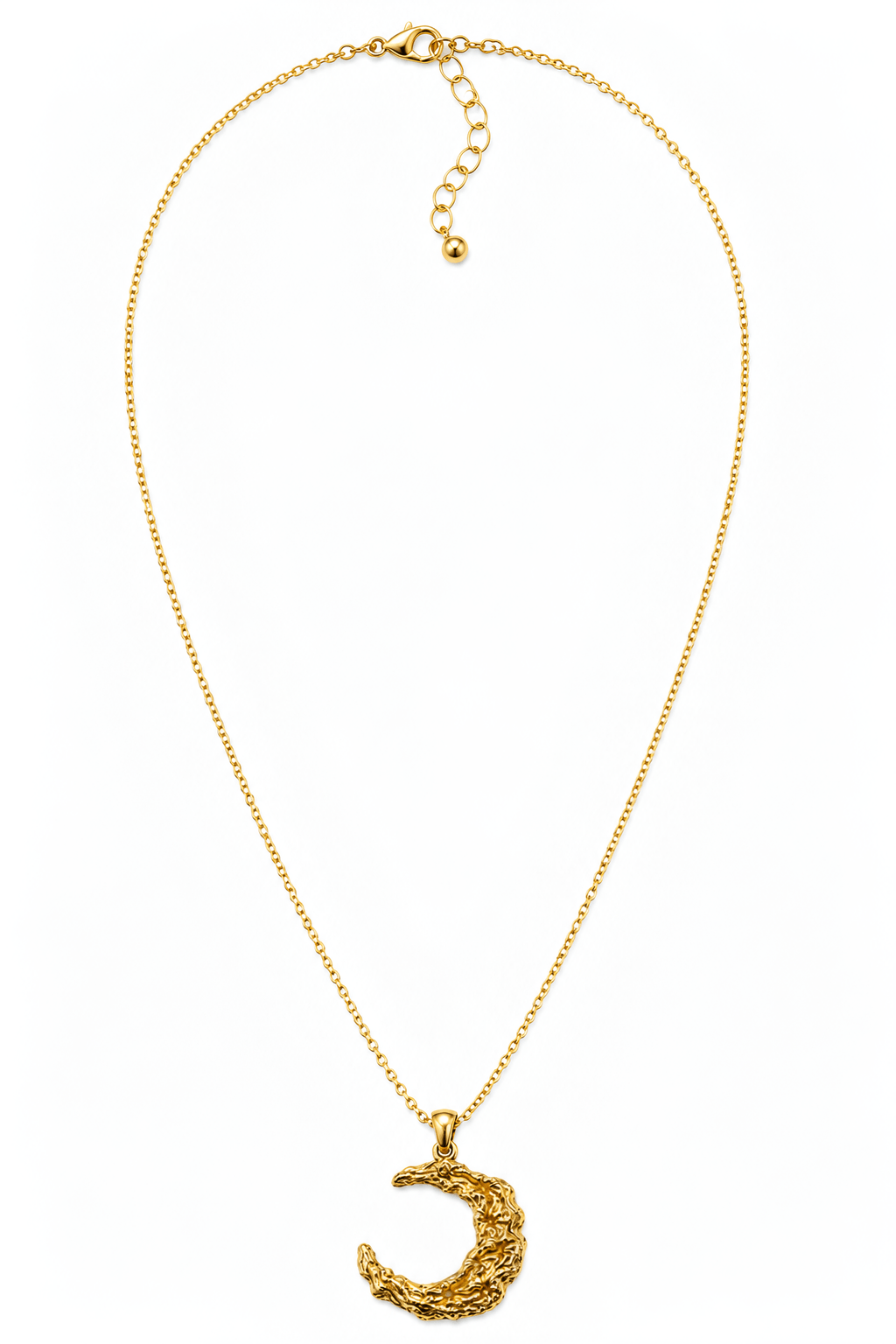 Sun / Moon Pendant Necklace in Delicate Chain