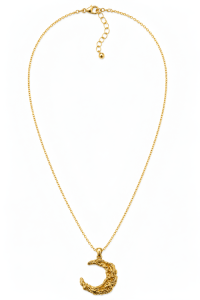 Sun / Moon Pendant Necklace in Delicate Chain