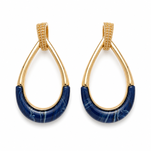 Tear Drop with Epoxy Stone