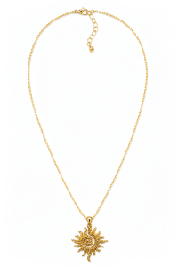 Sun / Moon Pendant Necklace in Delicate Chain