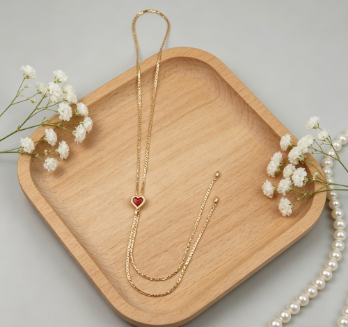 HEART SLIDE NECKLACE