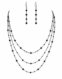 Handmade Chain with Point Beads Jewelry Set