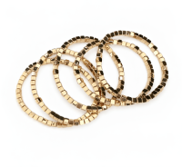 Elastic Square Bead Bracelet