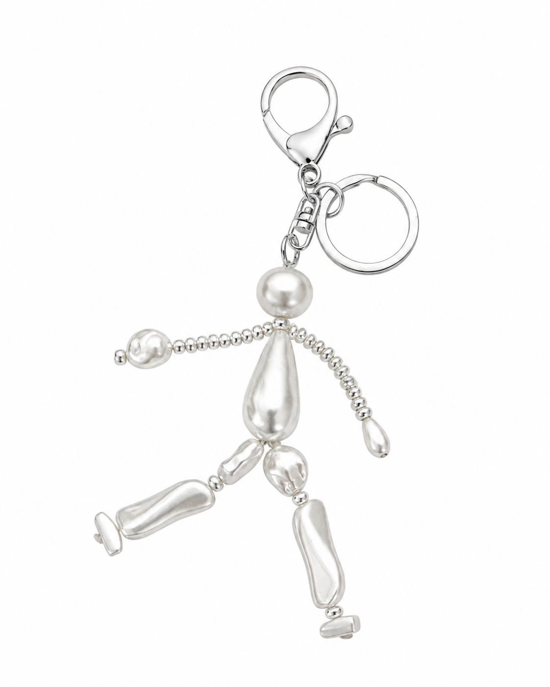 Flower, Ghost, Bear, Rainbow & Man Charm Key Ring