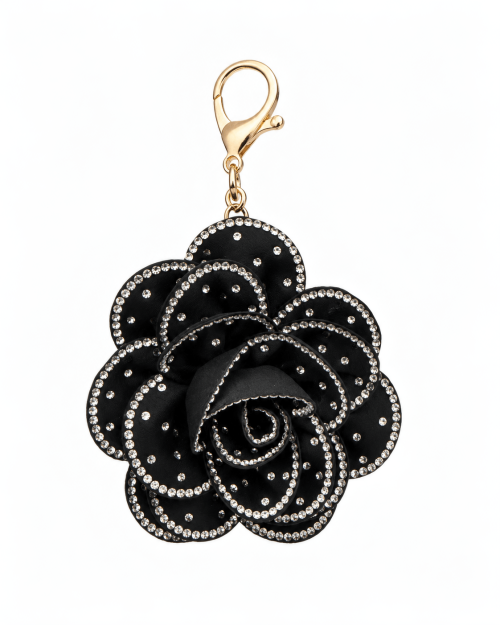 Flower, Ghost, Bear, Rainbow & Man Charm Key Ring