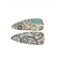 Geometric Print Fabric in Headband,Scrunchie & Hair Pin