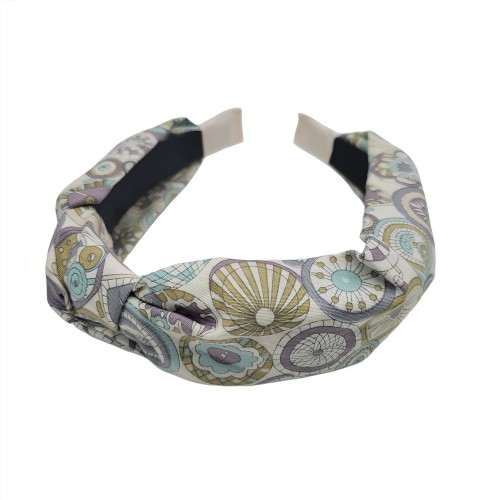 Geometric Print Fabric in Headband,Scrunchie & Hair Pin