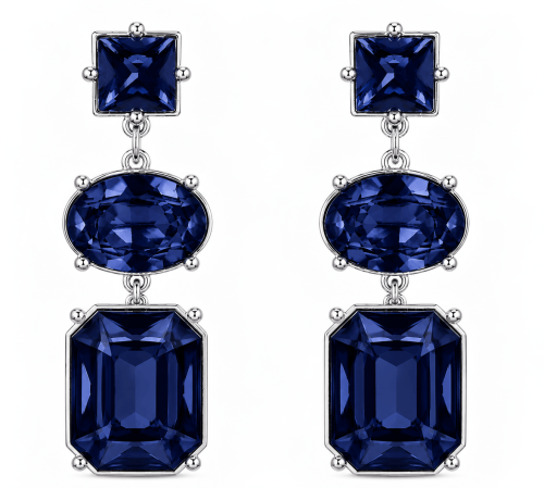 Gradation Stone Drop Earrings