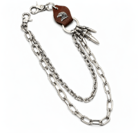 Chain & Bullet Charm Key Chain