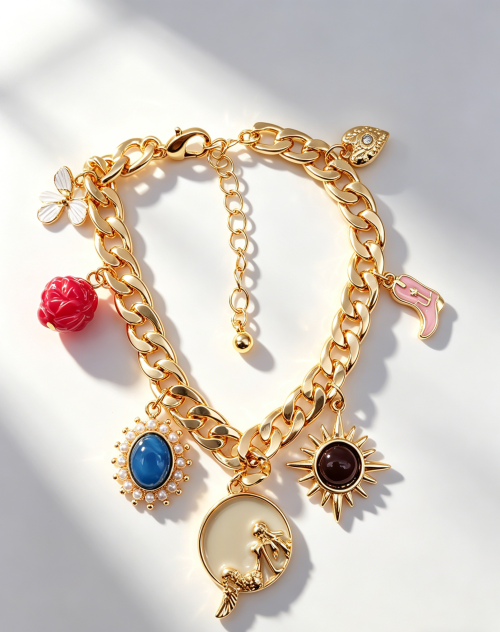 CHAIN WITH PENDANTS BRACELET