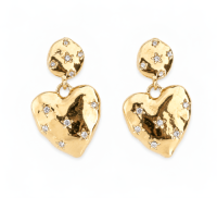 Heart Drop with Point Crystal Stone