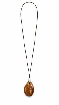 Cord Necklace with Formica Bead