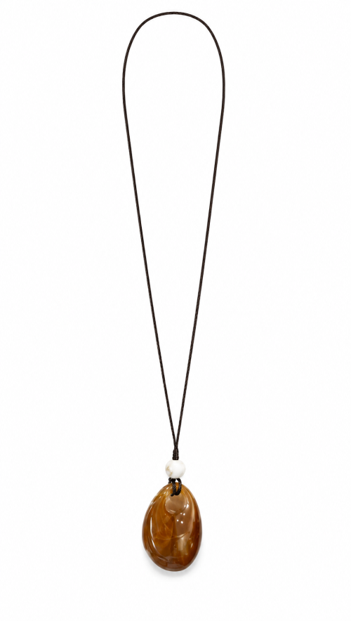 Cord Necklace with Formica Bead