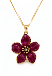 FLOWER WITH EPOXY JEWELRY SET
