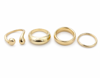 Smooth Metal Ring Set
